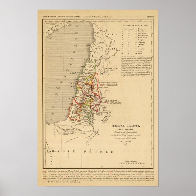 La Terre Sainte Sous Salomon Poster (Vorne)