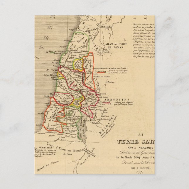 La Terre Sainte Sous Salomon Postkarte (Vorderseite)