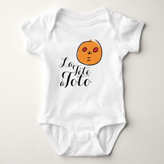 La Tête à Toto Funny Math Jokes Baby Bodysuit Baby Strampler (Vorderseite)