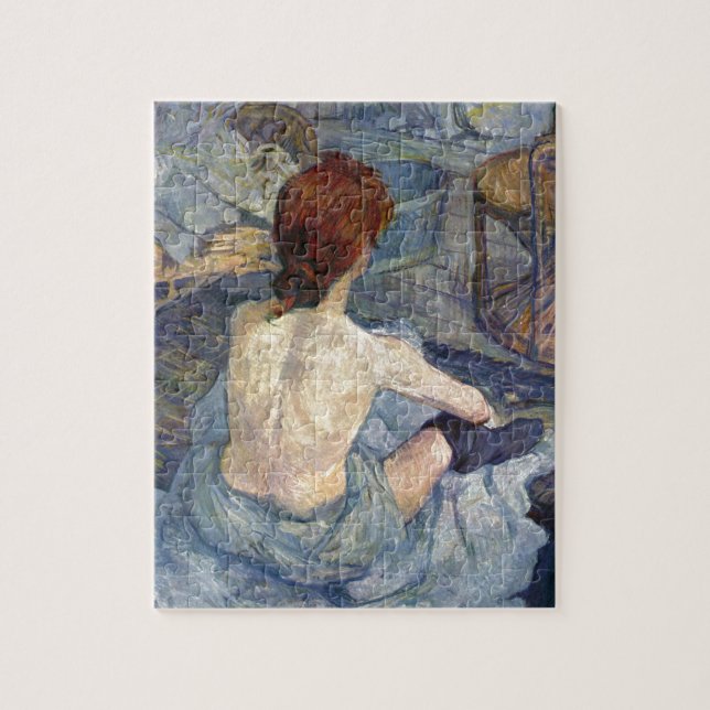 La Toilette Rousse - Malerei Toulouse-Lautrec Puzzle (Vertikal)