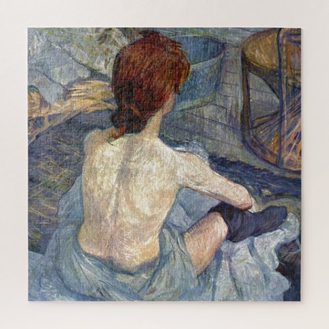 La Toilette Rousse - Malerei Toulouse-Lautrec Puzzle (Vertikal)