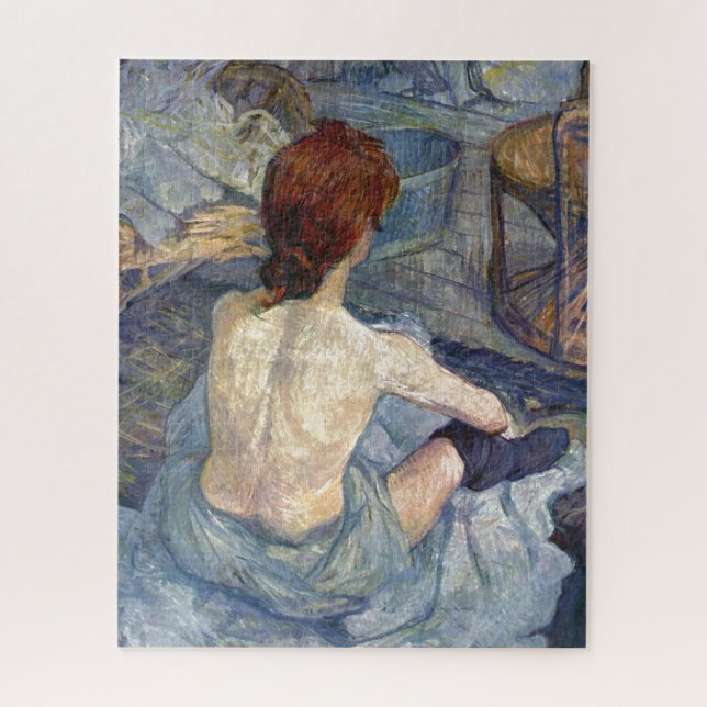 La Toilette Rousse - Malerei Toulouse-Lautrec Puzzle (Vertikal)