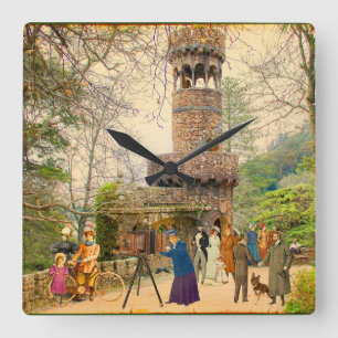 La Torre de la Quinta da Regaleira, Portugal Quadratische Wanduhr