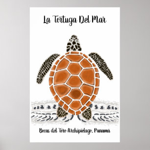 La tortuga Del Mar - das Meeresschildkröte-Plakat Poster