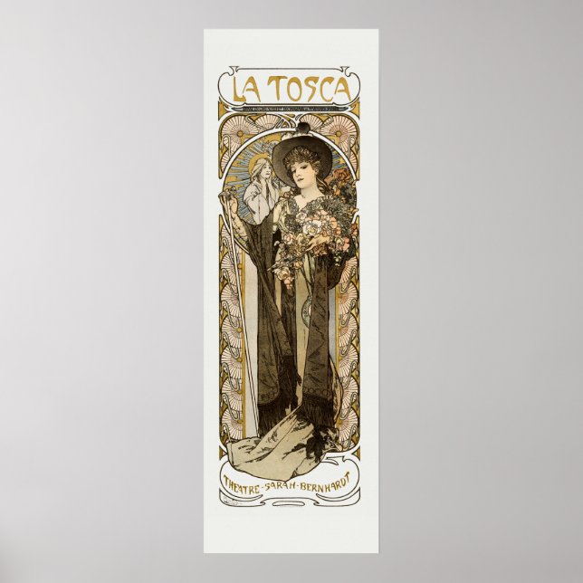 La Tosca Alphonse Mucha Small Poster (Vorne)