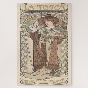 La Tosca: Ein Art Nouveau von Mucha Puzzle