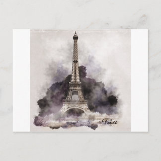 La Tour Eiffel de Paris. Postkarte