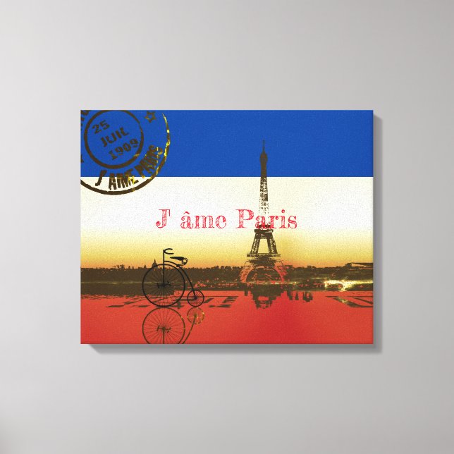 La Tour Eiffel Leinwanddruck (Vorderseite)