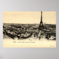 La Tour Eiffel, Paris Frankreich c1910 Vintag