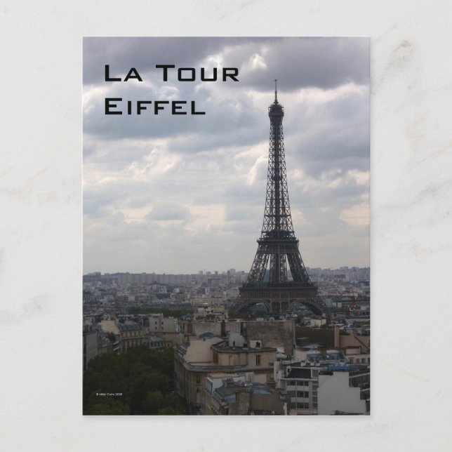 La Tour Eiffel Postcard Postkarte (Vorderseite)