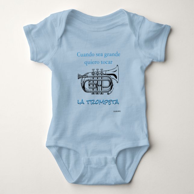 la trompeta baby strampler (Vorderseite)