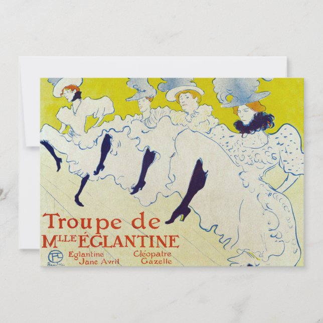 La Troupe de Mlle Eglantine - Toulouse Lautrec (Vorderseite)