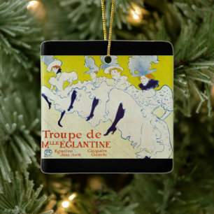 La Troupe de Mlle Eglantine - Toulouse Lautrec Keramikornament