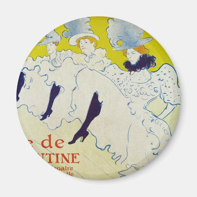 La Troupe de Mlle Eglantine - Toulouse Lautrec Magnet (Vorne)