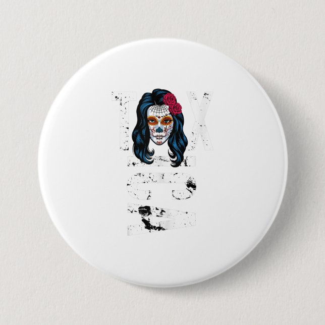 La Txica Niedlich Catrina Girlfriend Gift for Me Button (Vorderseite)