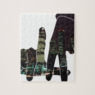 LA übergibt Skyline Puzzle