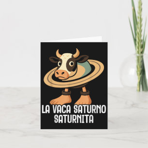 La Vaca Saturno Saturnita Italienisch Brainrot Fun Karte