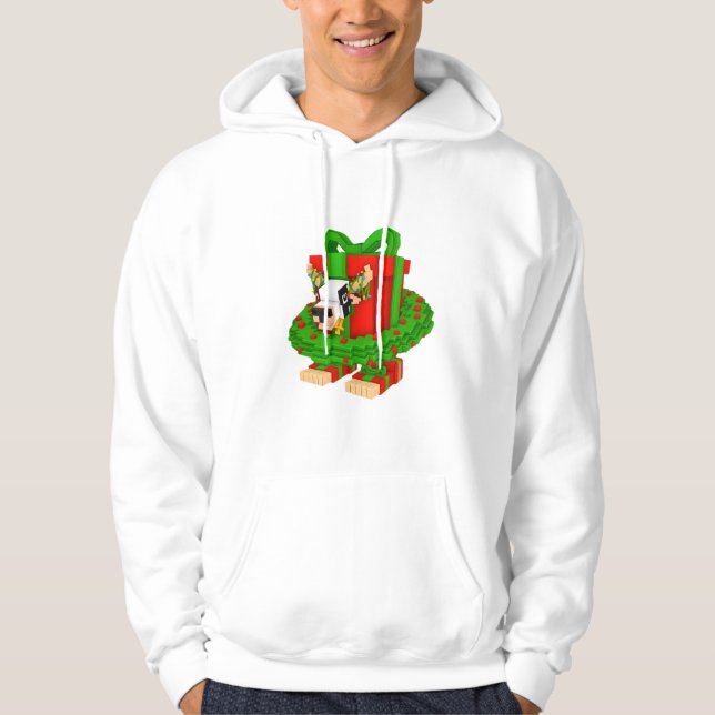 La Vacca Presento Natalina Christmas Brainrot Hoodie (Vorderseite)