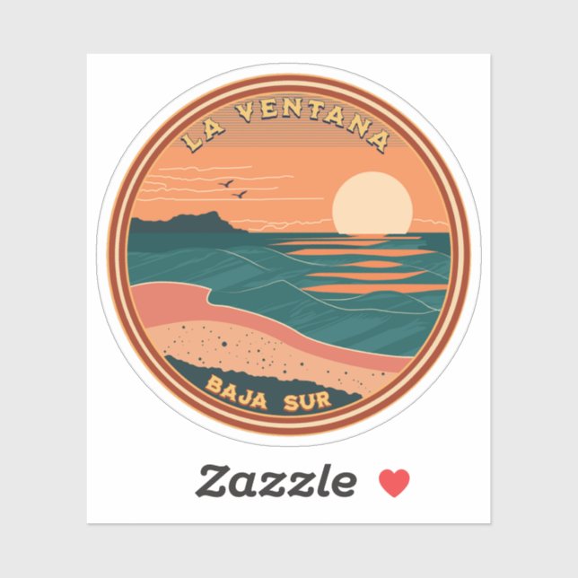 La Ventana Baja California Mexico RV Reisen Aufkleber (Blatt)