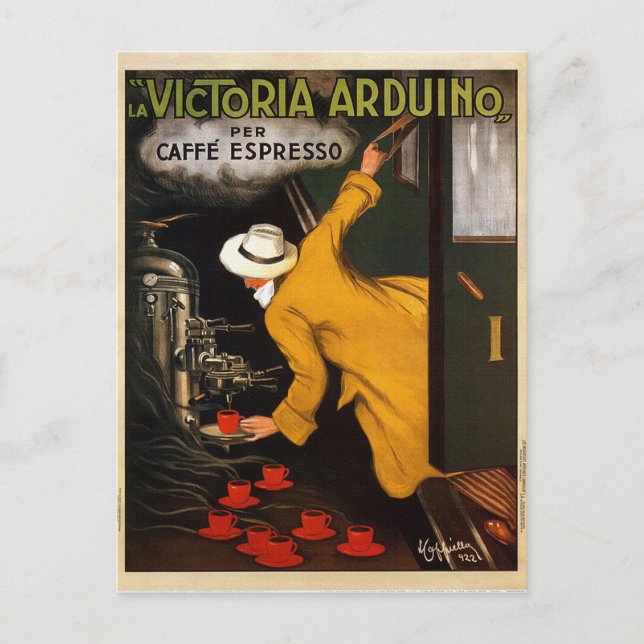 La Victoria Arduino Caffe Expresso Italien - Adver Postkarte (Vorderseite)
