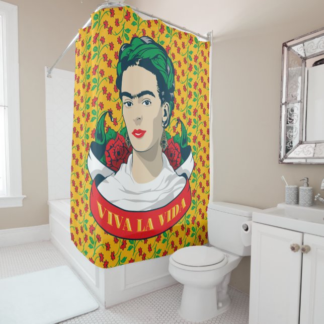 La Vida Frida Kahlos | Viva Duschvorhang (Beispiel)