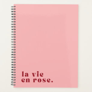 La vie en Rose Französischer Quotenplaner Planer