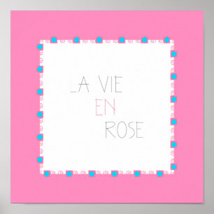 La Vie en Rose - Leben in Rosa - Französisch Poster