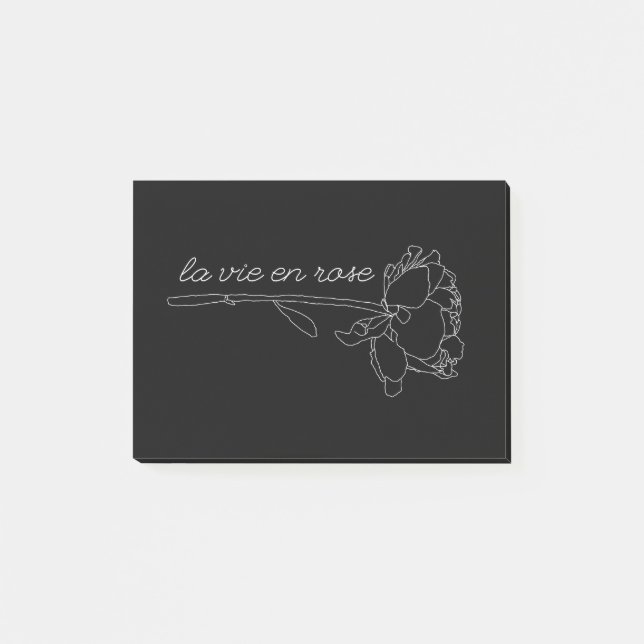 la vie en Rose Post-it Klebezettel (Vorderseite)