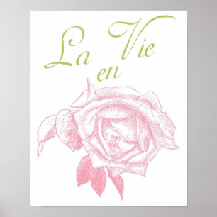 la vie en Rose Poster