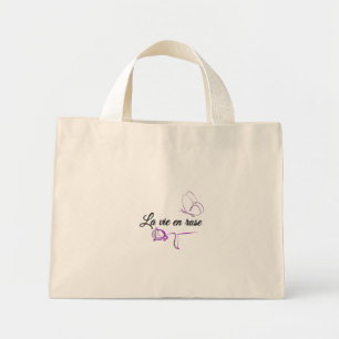 La Vie en Rose Schmetterling-Ästhetik-Tasche Mini Stoffbeutel