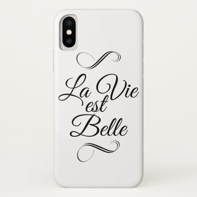 La vie est belle Case-Mate iPhone hülle (Rückseite)