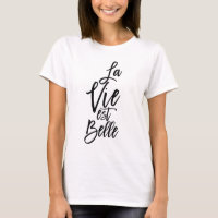 La Vie Est Belle Französisch Populäre Quote Typogr