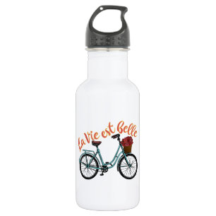 La Vie Est Belle French Bicycle Edelstahlflasche