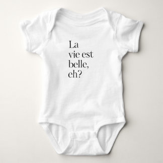 La vie est belle, nicht wahr? baby strampler