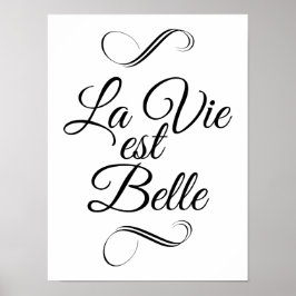 La vie est belle poster