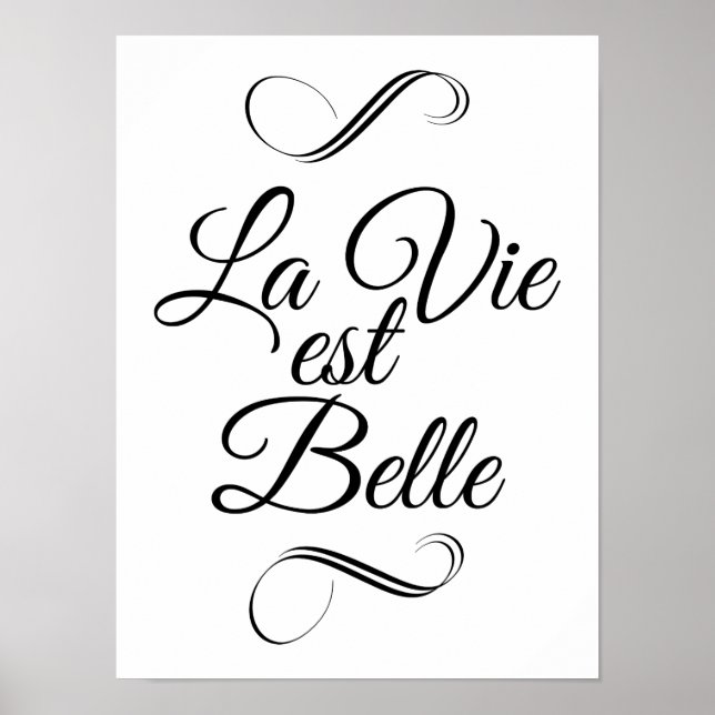 La vie est belle poster (Vorne)