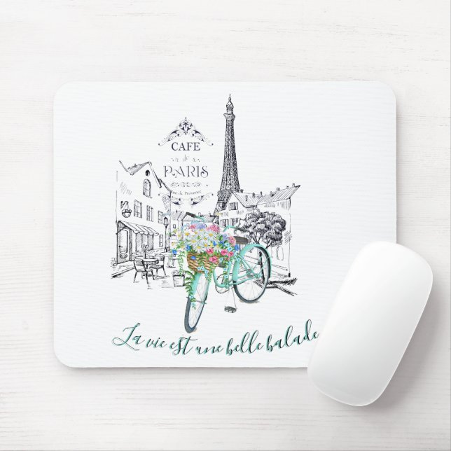 La vie est une belle balade mousepad (Mit Mouse)