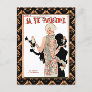 La Vie Parisienne 1920er-Jahre-Magazincover Postkarte