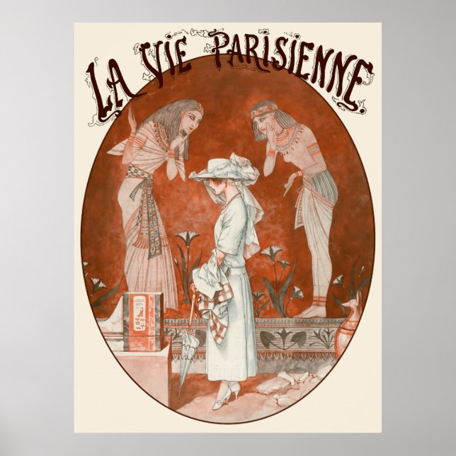 La Vie Parisienne - Devant les sarcophages du Louv Poster (Vorne)