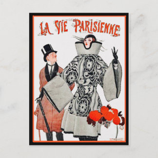 La Vie Parisienne - französische Mode Postkarte