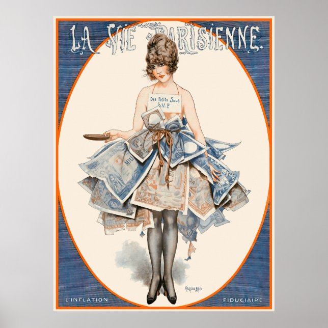 La Vie Parisienne - Inflationsfiduciaire Poster (Vorne)