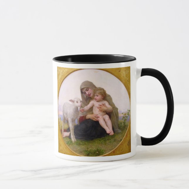 La_Vierge_a_Lagneau - rund in frame.jpg, heilig… Tasse (Rechts)