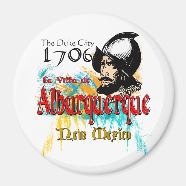 La Villa de Alburquerque Magnet (Vorne)