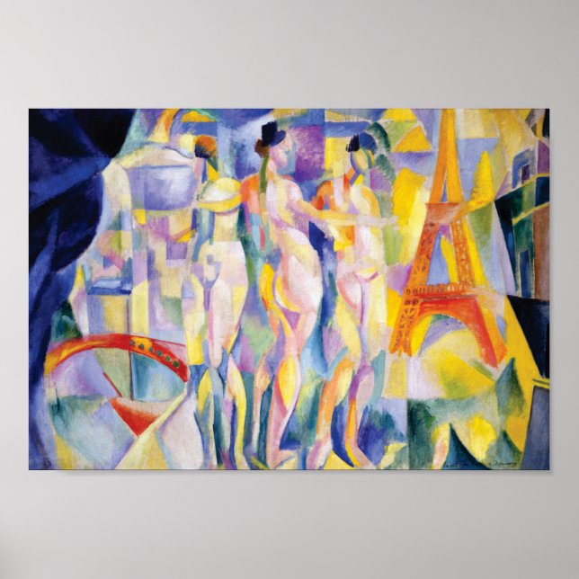 La Ville de Paris von Robert Delaunay Poster (Vorne)