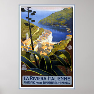 "La Vintages Reise-Plakat Rivieras Italienne" Poster