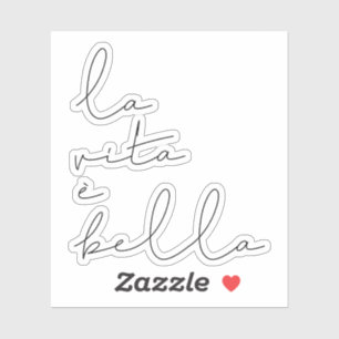 La vita è bella aufkleber