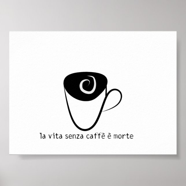 la vita senza caffe e morte poster (Vorne)