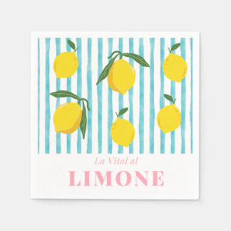 La Vital al Limone - leuchtendes Zitronenmuster Serviette