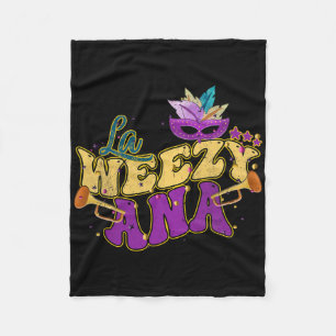 La Weezy Ana Groovy Mardi Gras Louisiana Männer Fr Fleecedecke