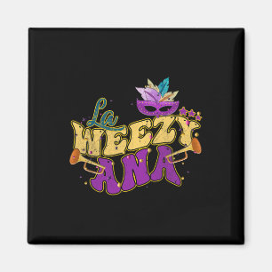 La Weezy Ana Groovy Mardi Gras Louisiana Männer Fr Magnet